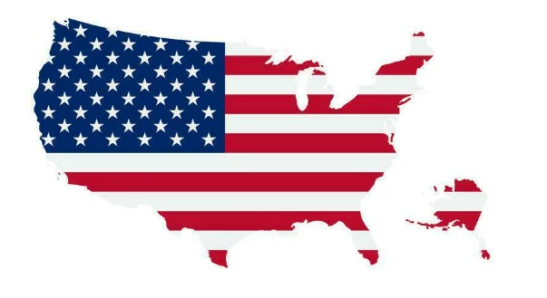 States We Serve - US Flag Map Outline